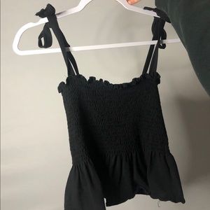 H&M Black Summer Crop Top